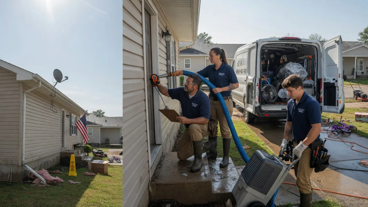 Ceiling Water Damage Restoration in Waterbury, NE near me